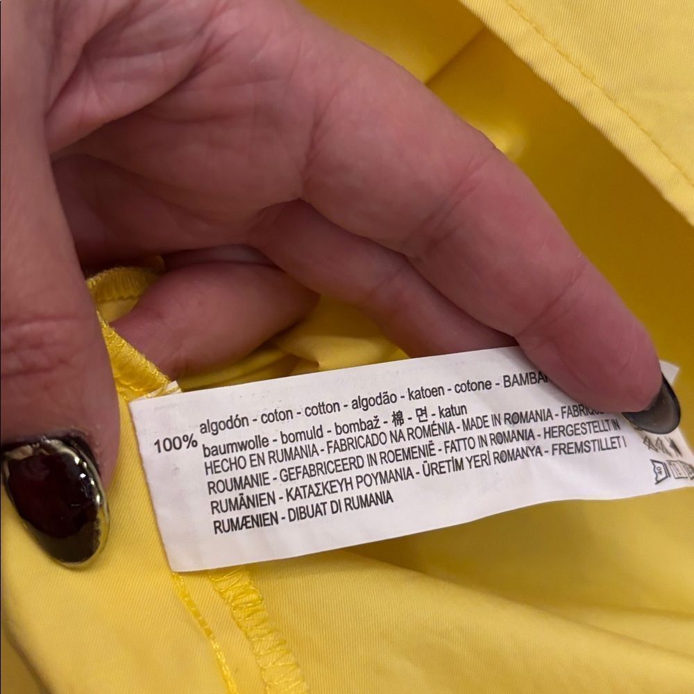 Zara Yellow Backless Ruffle Dress, S - Picture 11 of 11